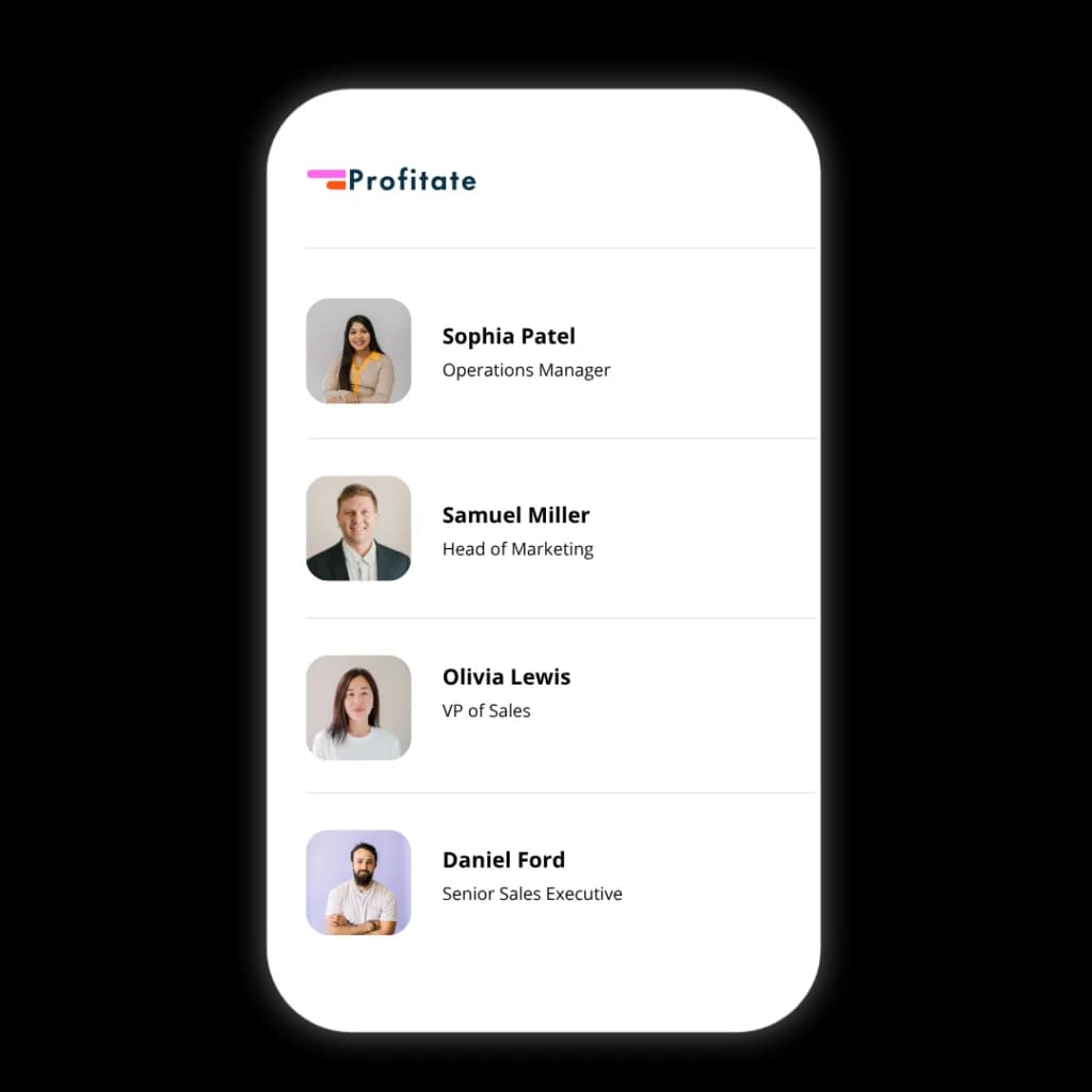 Find the right people with Profitate